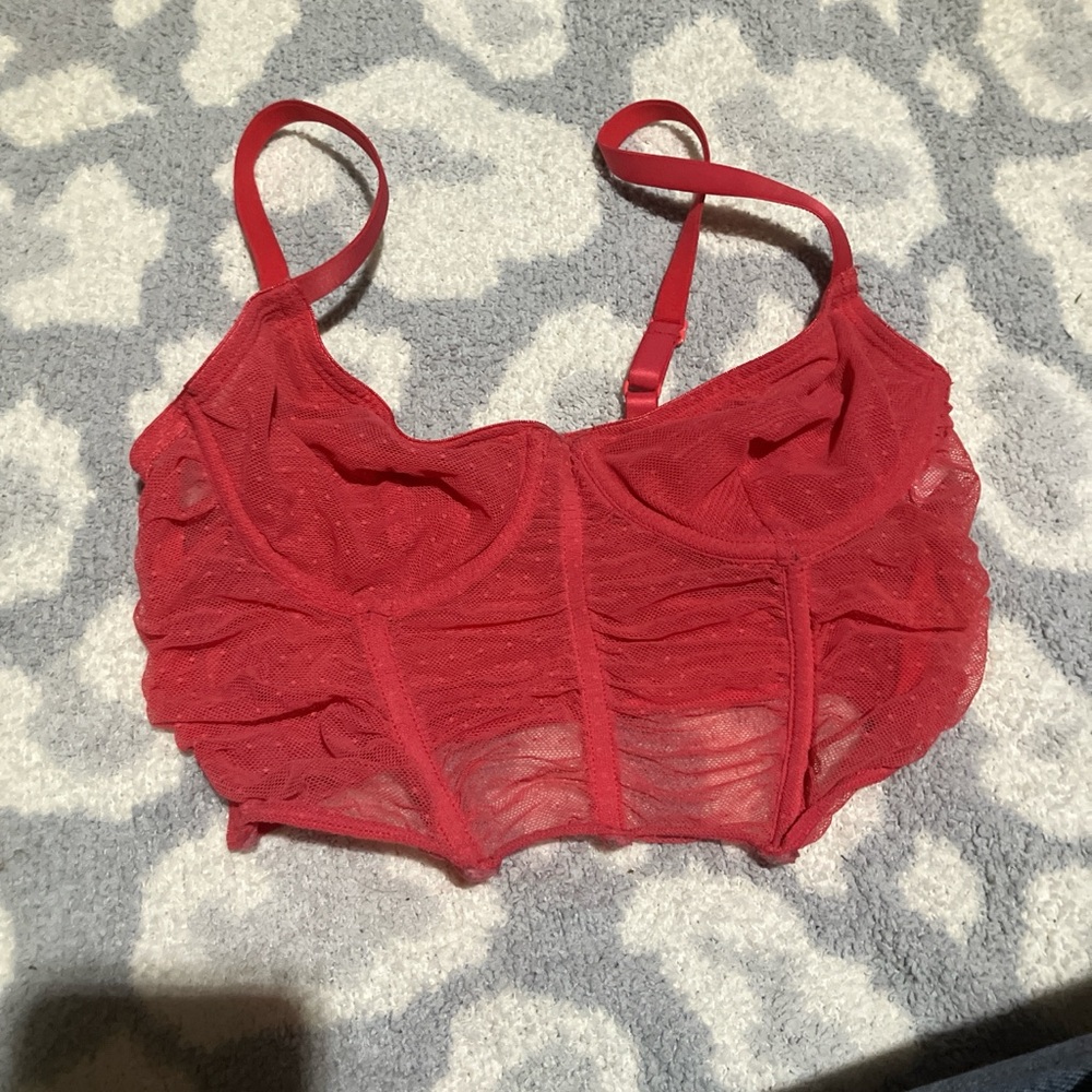 Red Lace Bralette